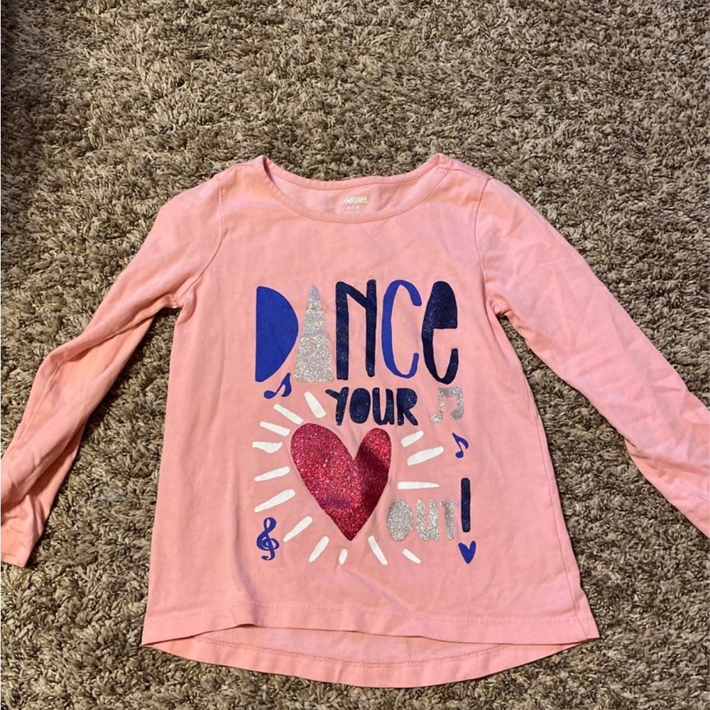 Gymboree Pink and Blue Long Sleeve Tees